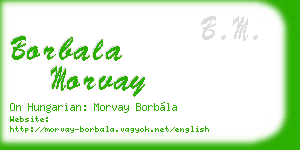 borbala morvay business card
