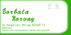 borbala morvay business card